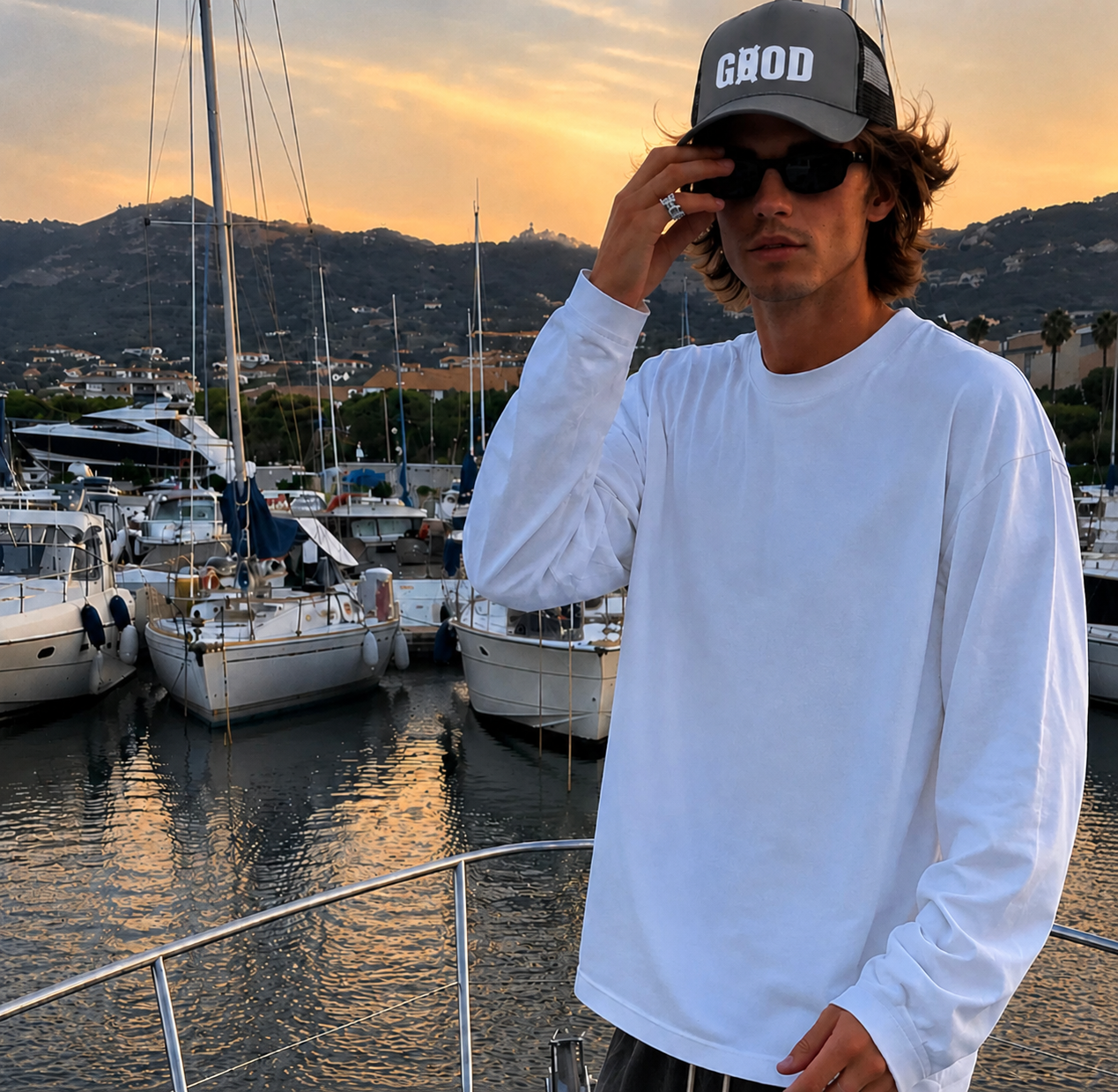 Casquette snapback truckers noir / gris