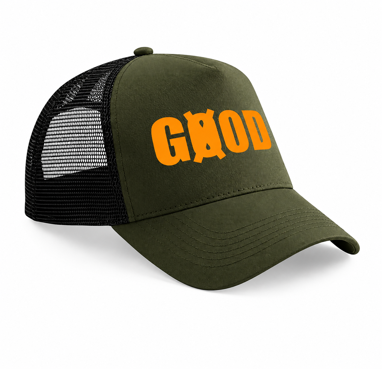 Casquette snapback trucker kaki