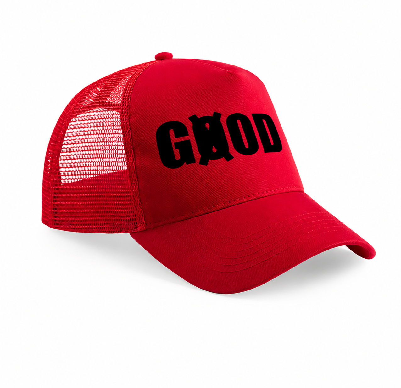 Casquette snapback trucker rouge