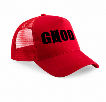 Casquette snapback trucker rouge
