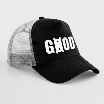 Casquette snapback trucker noir et gris