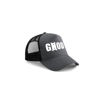 Casquette Trucker Gris/Noir — Logo Blanc | Snapback GØOD