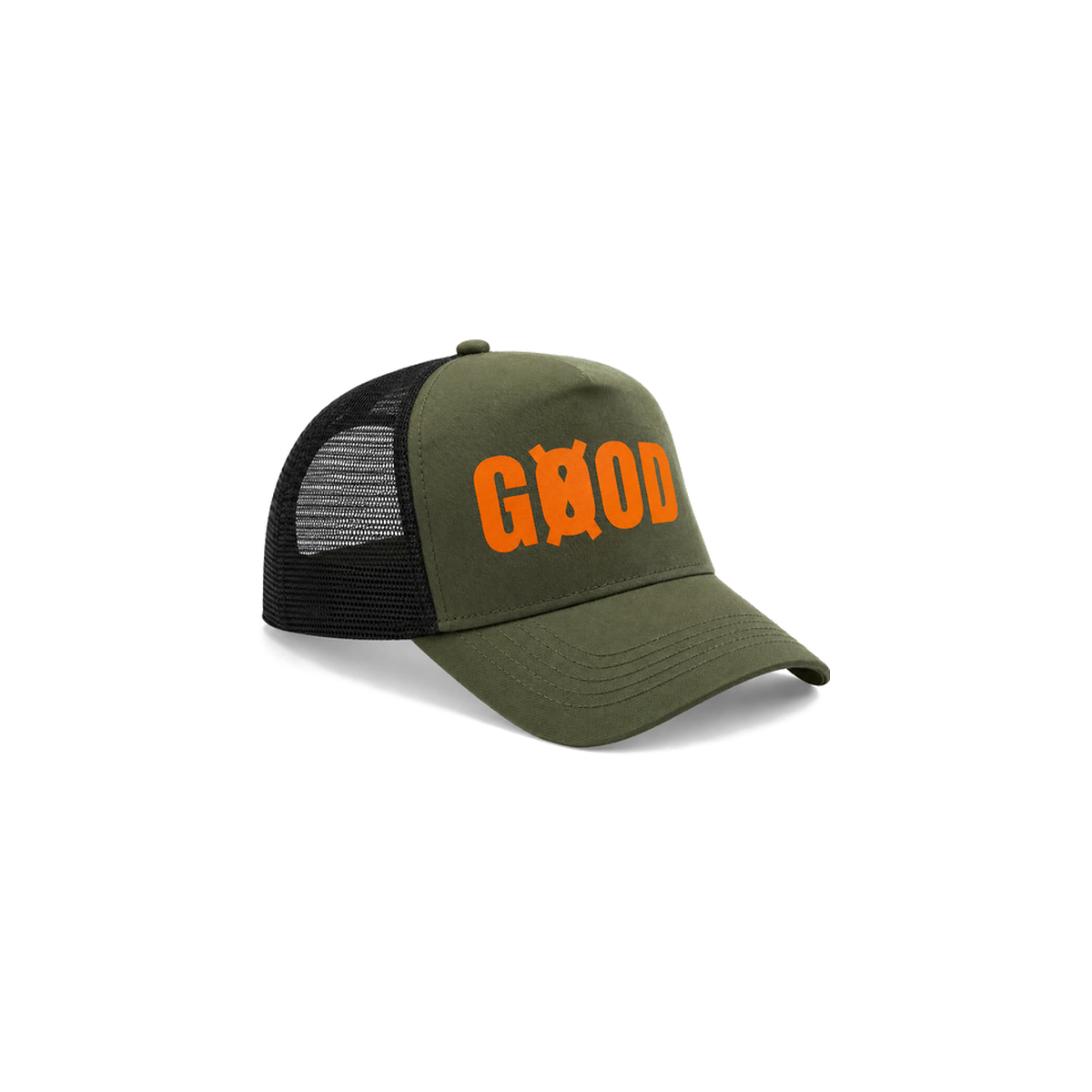 Casquette Trucker Kaki — Snapback GØOD Paris