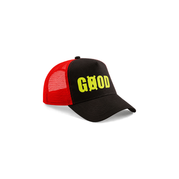 Casquette snapback trucker noir / rouge
