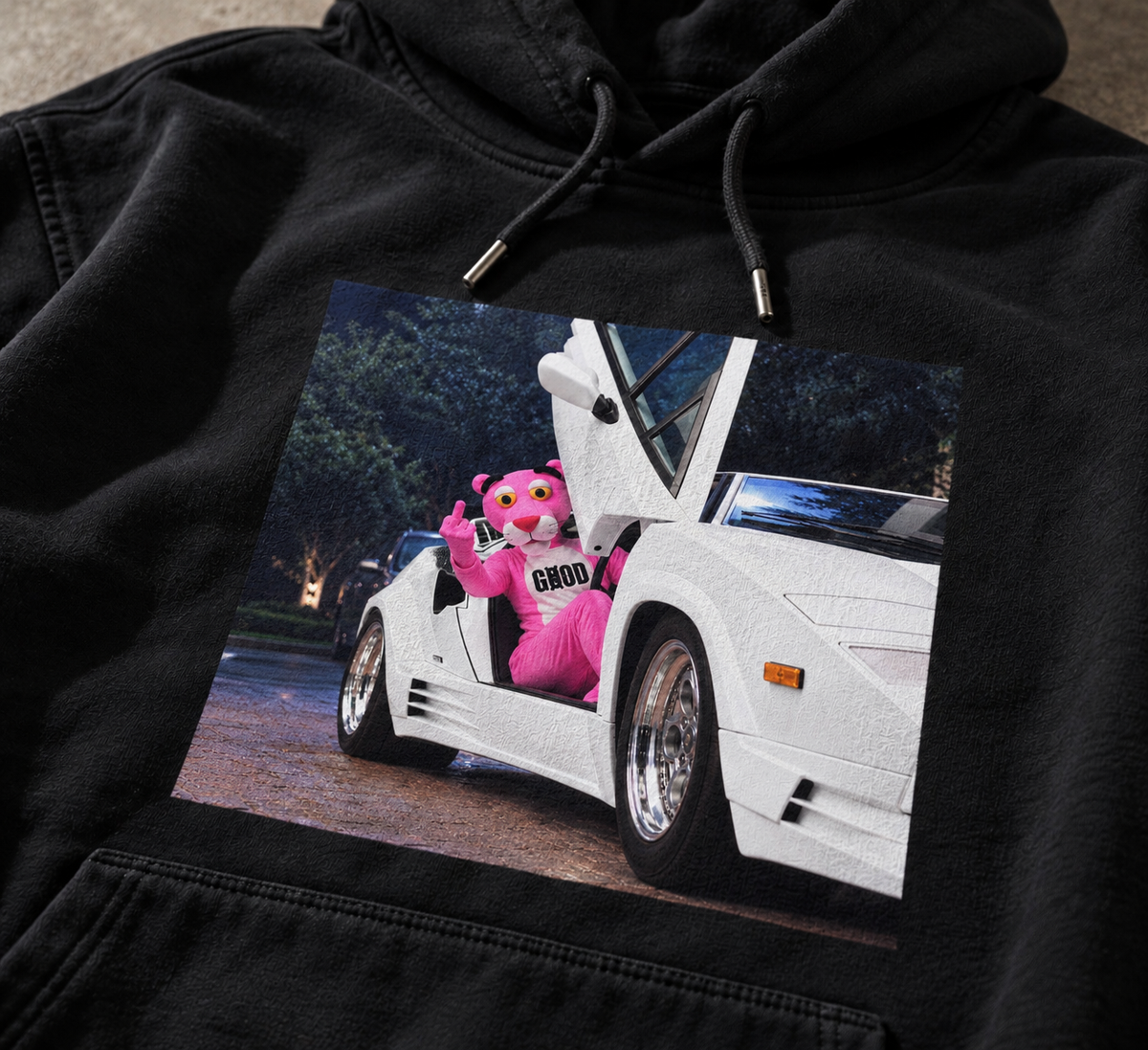 Pink countach sweat-shirt