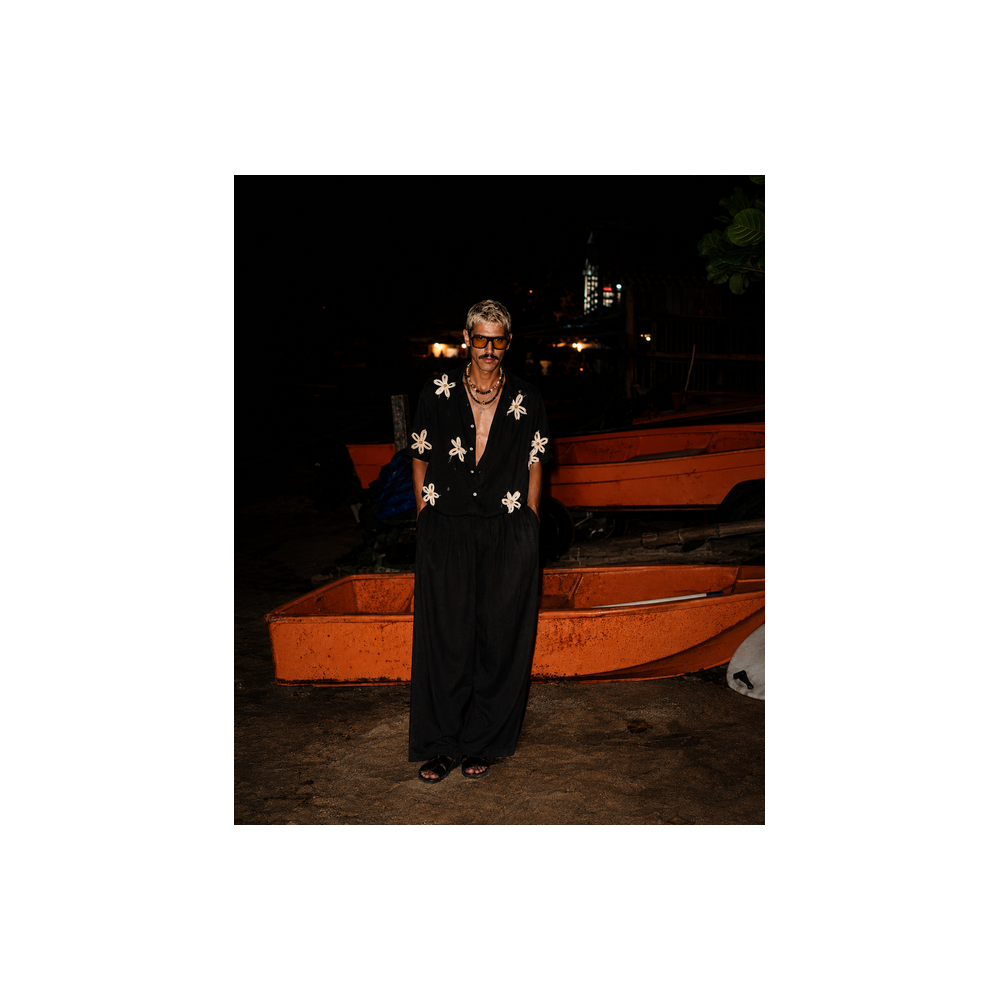 Famous Black Orange — Lunettes Noires Verres Orangés