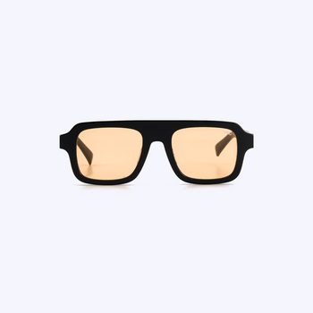 Famous Black Orange — Lunettes Noires Verres Orangés