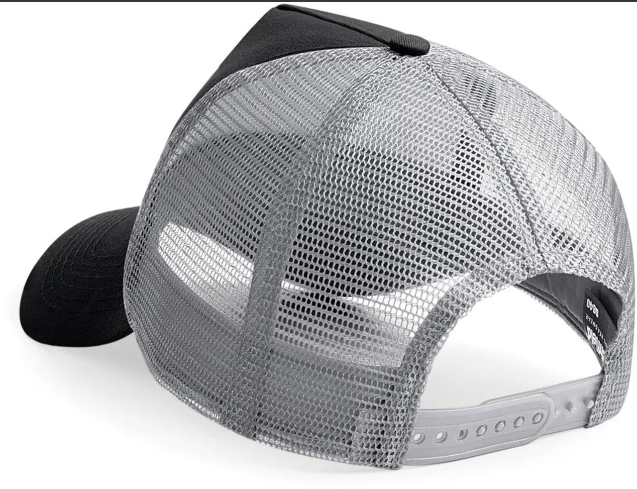 Casquette snapback trucker noir et gris