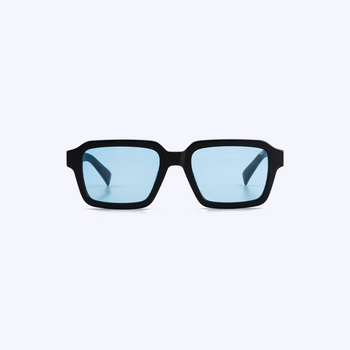 Trust Black Blue — Lunettes Noires Verres Bleus