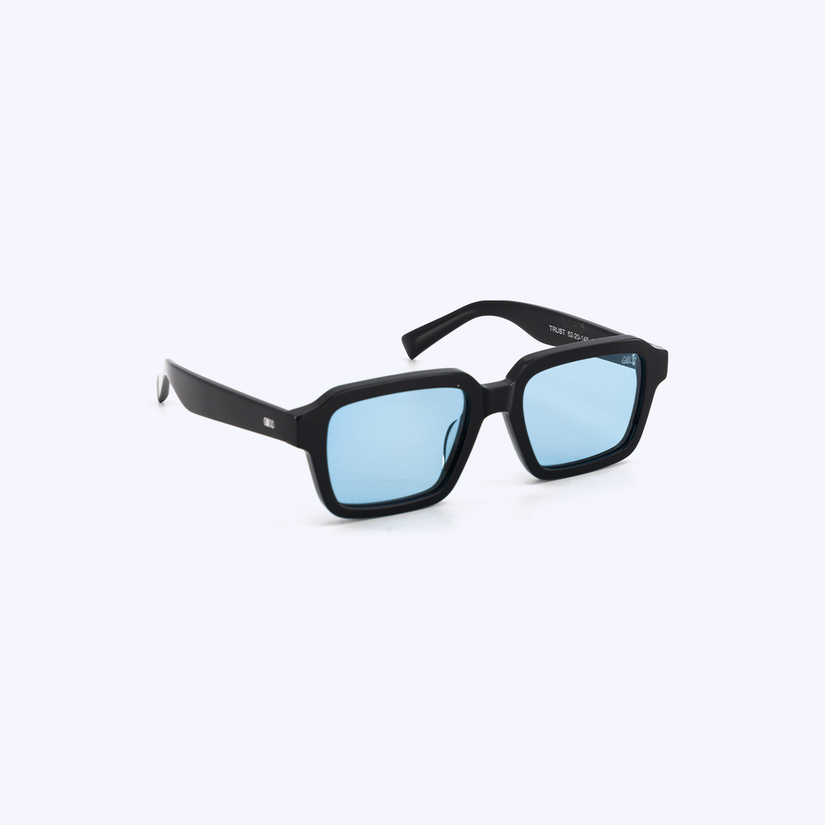 Trust Black Blue — Lunettes Noires Verres Bleus — vue 3