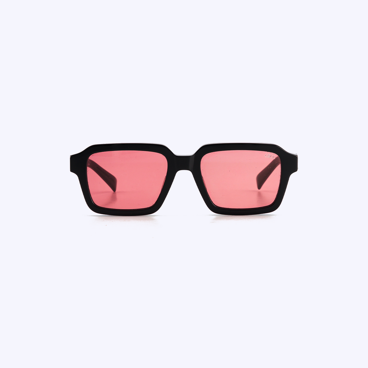 Trust Black Cherry — Lunettes Noires Verres Cerise