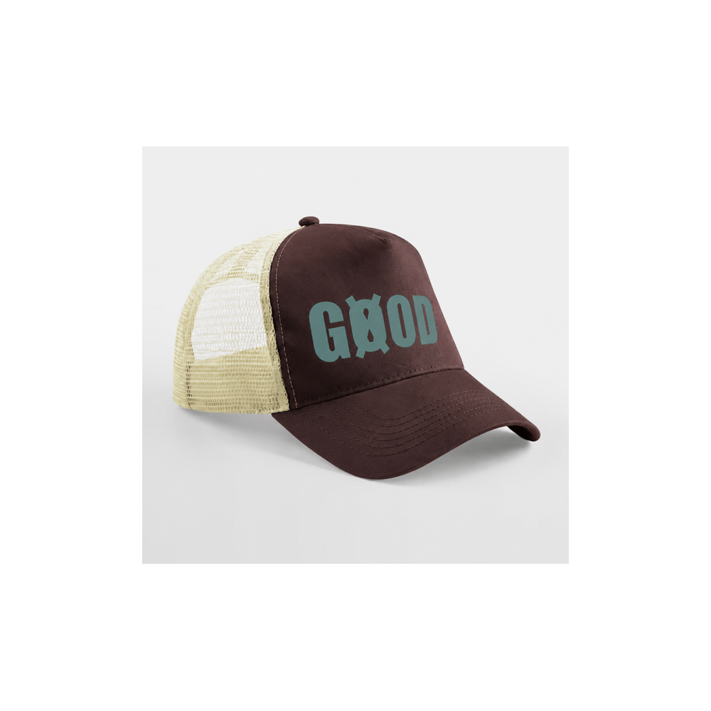 Casquette Trucker Chocolat/Caramel — Logo Kaki | Snapback GØOD