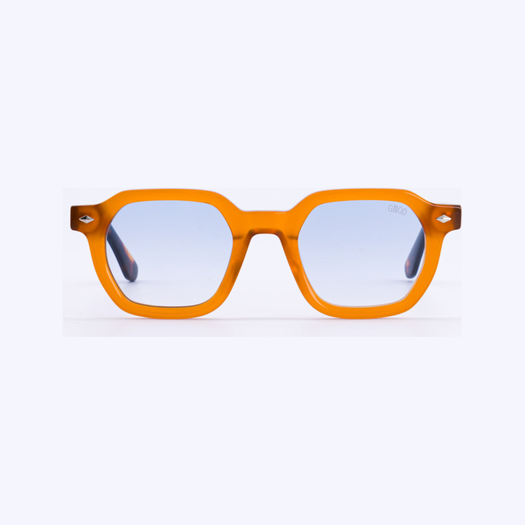 Life Caramel Blue — Lunettes Caramel Verres Bleus