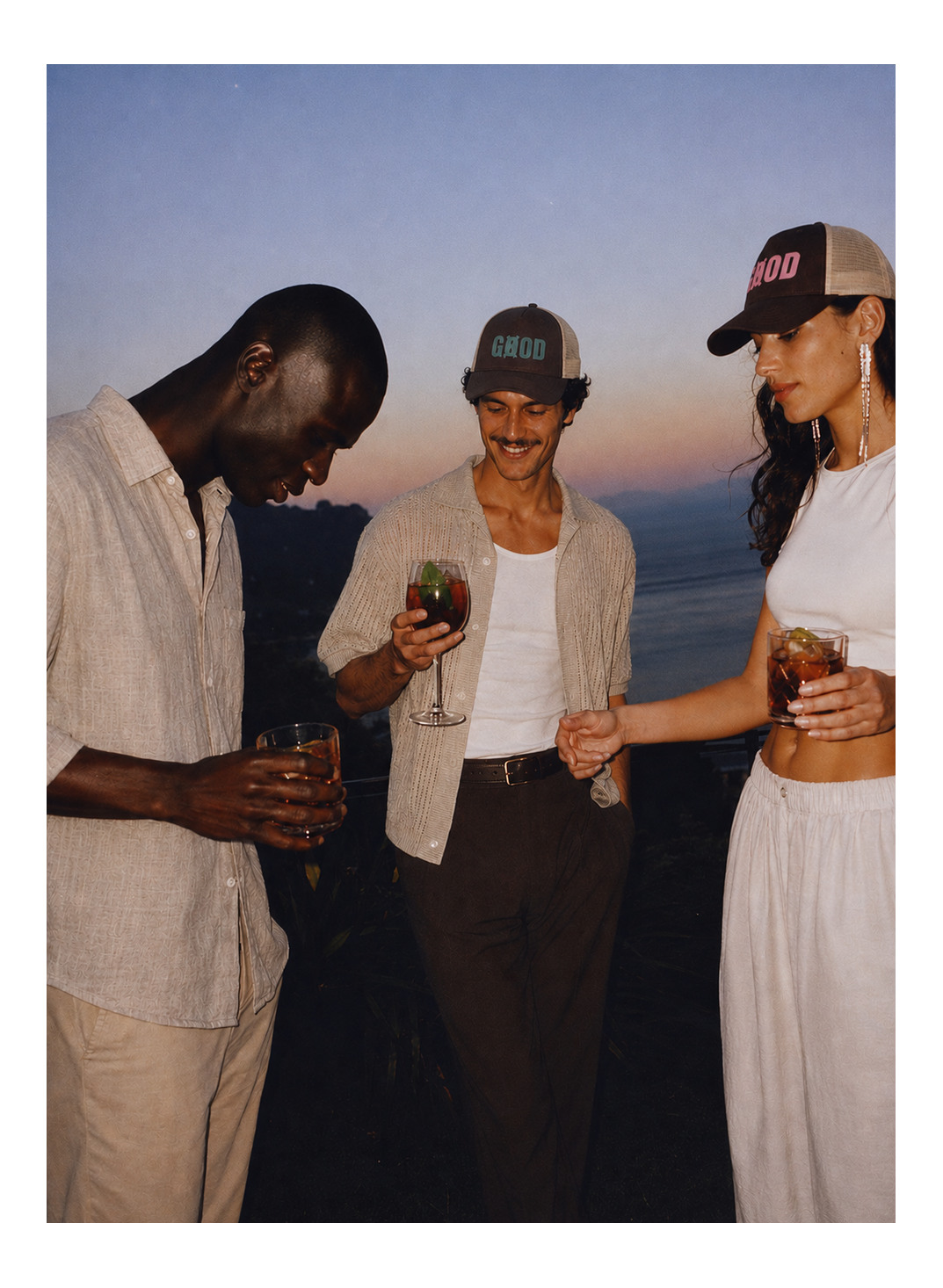 Casquette Trucker Chocolat/Caramel — Logo Kaki - photo GOODGOD Paris 1