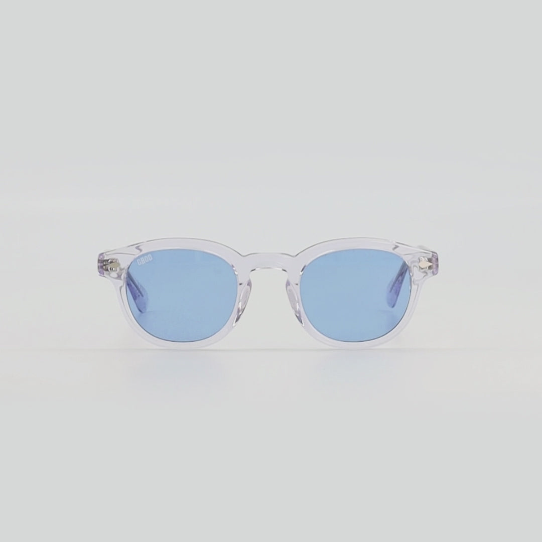 Good Show Crystal Blue — Lunettes Crystal Bleu